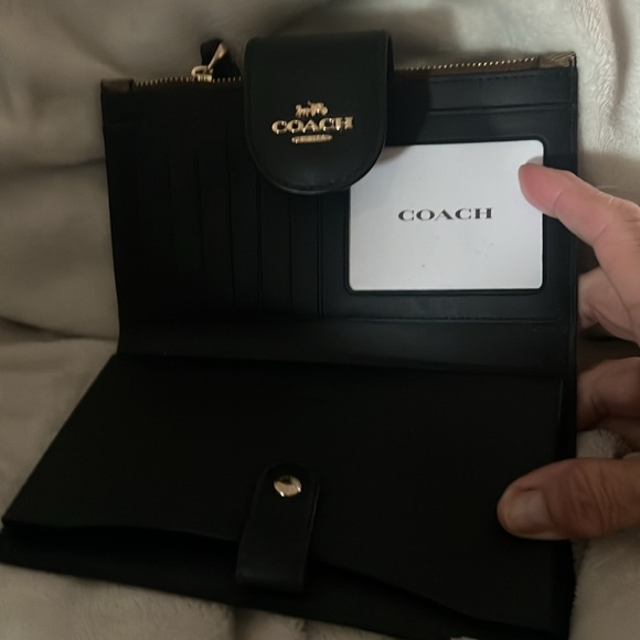 Coach Signature Brown Wallet - Picture 4 of 5